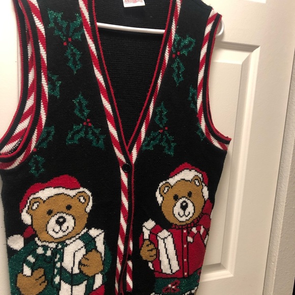 Holiday Time Women's Ugly Christmas Sweater Vest Size XL - Picture 10 of 12